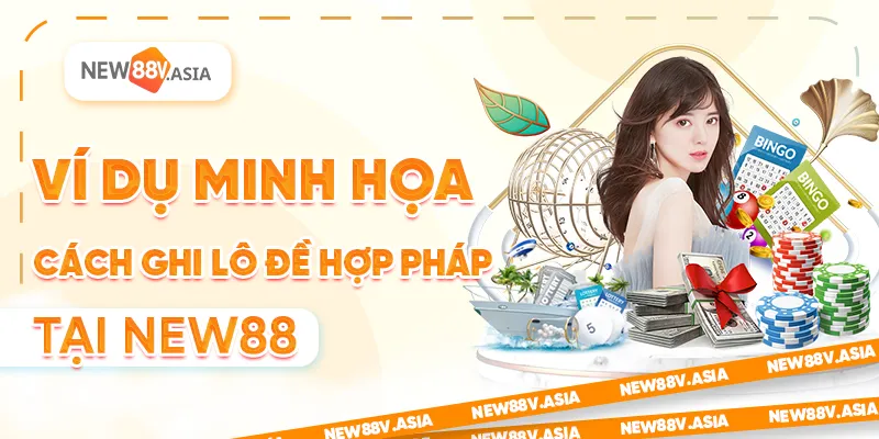 Ví dụ minh họa cách ghi lô đề hợp pháp tại New88